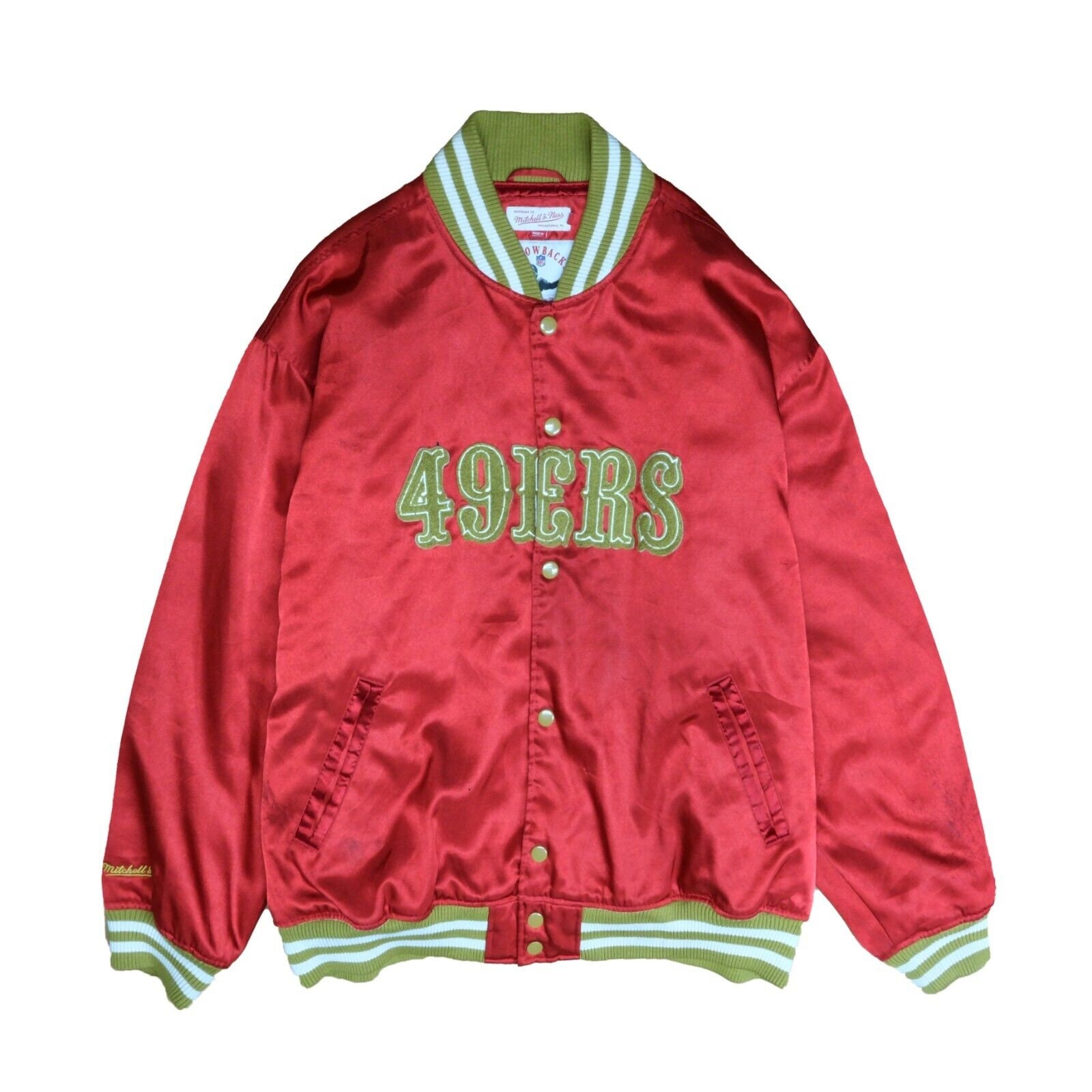 Mitchell & Ness Nfl San Francisco 49ers Satin Jacket in Black for Men