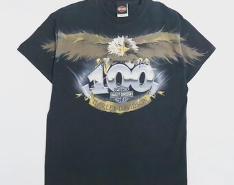 Vintage Harley Davison Eagle 100 T-Shirt Size XL 2003 Y2K