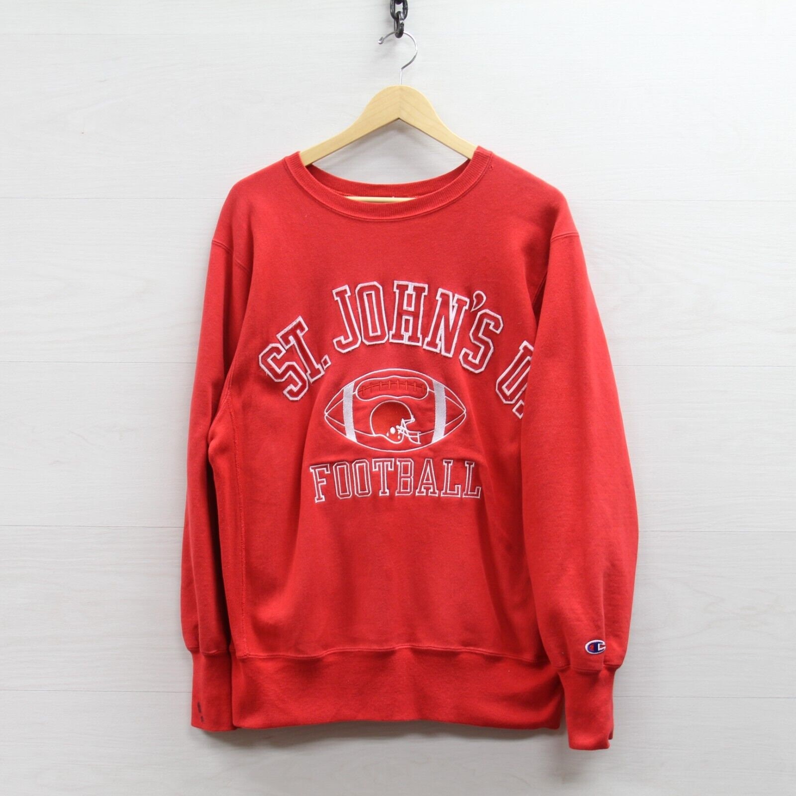 Kleding Herenkleding Hoodies & Sweatshirts Vintage St Johns Red Storm Voetbal Kampioen Sweatshirt Crewneck Grote jaren '90 NCAA 