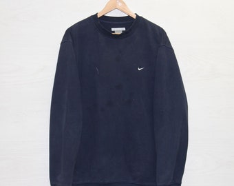 Vintage Nike Sweatshirt Crewneck Size Large Navy Blue - Etsy