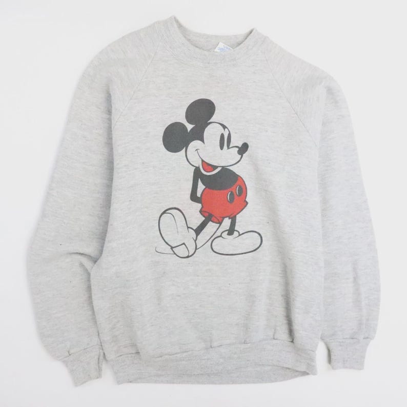 Vintage Mickey Mouse Disney Crewneck Sweatshirt Size Large 80s 90s image 1