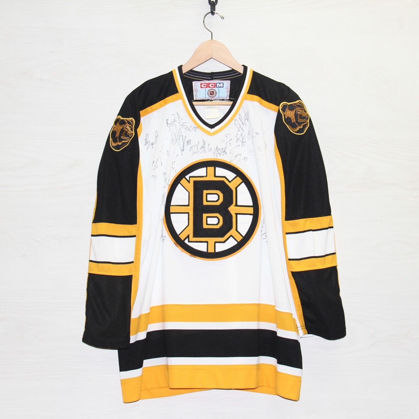 Vintage Boston Bruins CCM Hockey Jersey Made in Canada