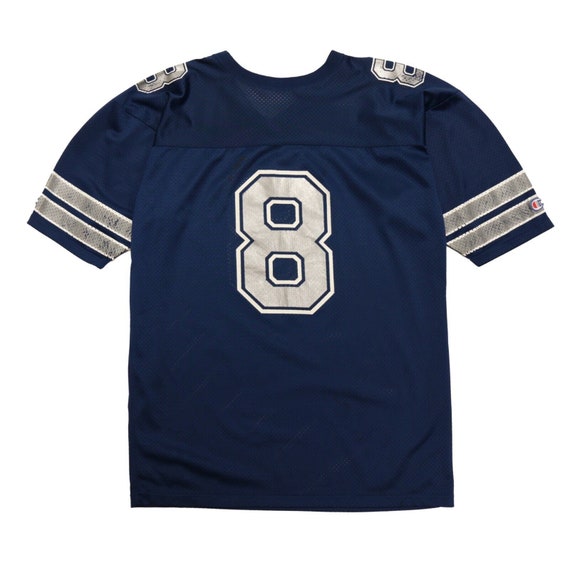 tdotvtg Vintage Dallas Cowboys Troy Aikman Champion Football Jersey Size 44 Blue 90s NFL