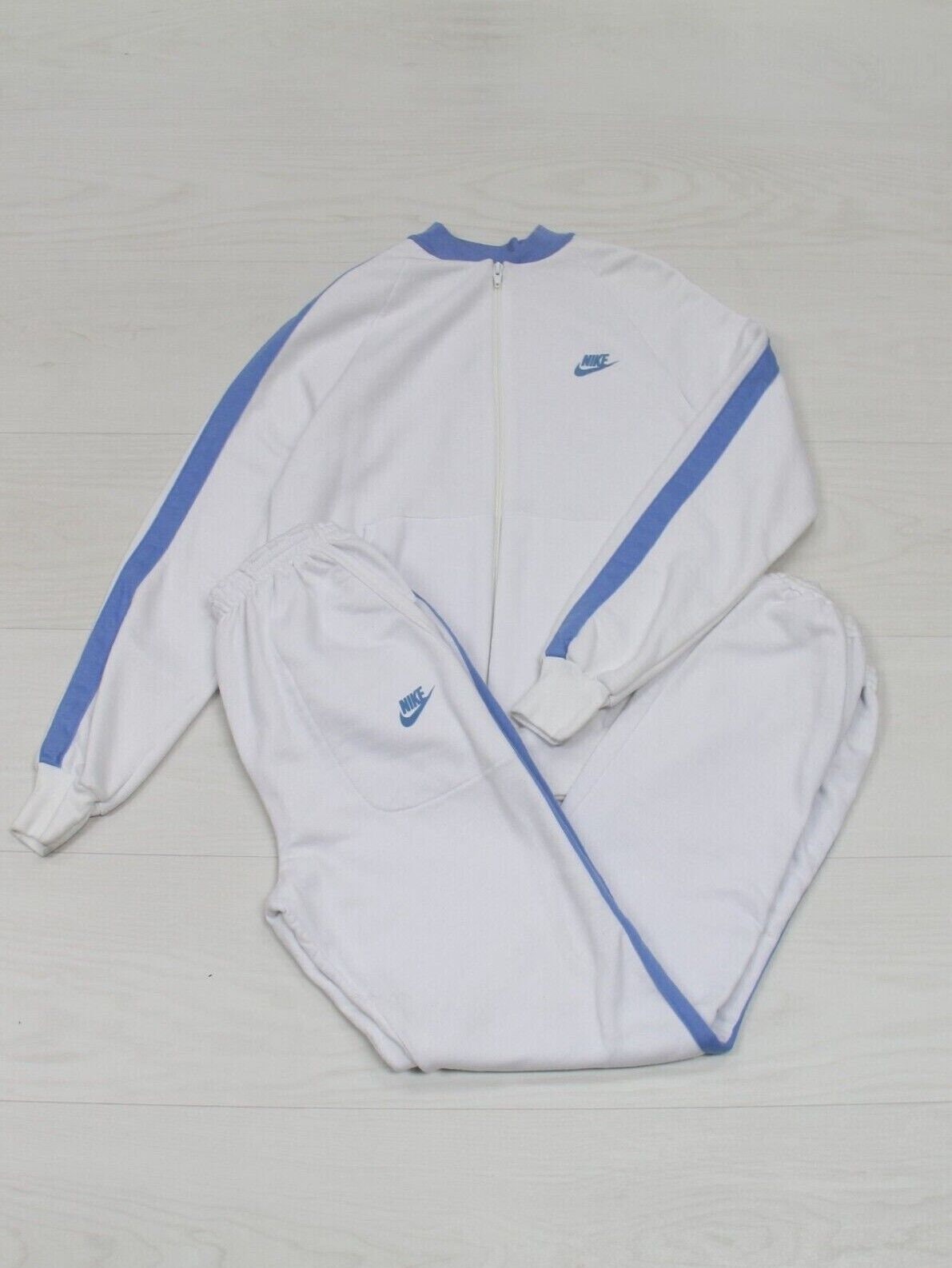 por inadvertencia Fanático internacional Vintage Nike Tracksuit Jacket Pants Set Sz Large White UNC - Etsy