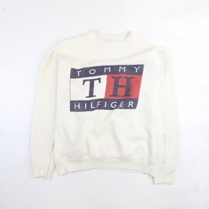 Vintage Tommy Hilfiger Flag Crewneck Sweatshirt Size XL