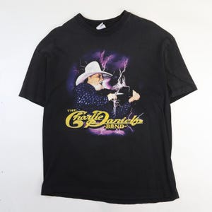 Vintage Charlie Daniels Band T-Shirt Size XL Lightning Thunder