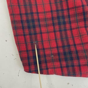 Vintage Pendleton Wool Fireside Button Up Shirt Size Large Red Plaid image 7