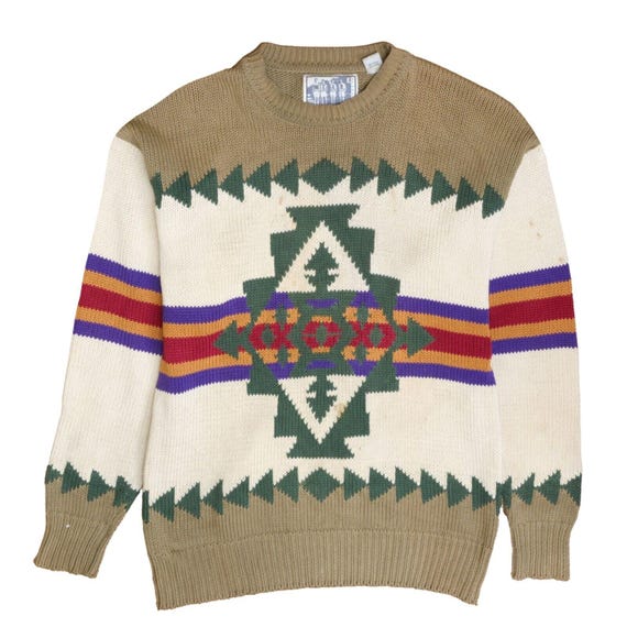 Aztec pullover sweater hot sale