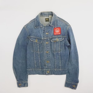 Vintage Lee Sanforized Denim Jacket Small PATD-153438 Montreal Canada Patch 70s