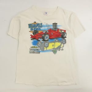 Vintage Indianapolis 500 Racing T-Shirt Size XL 90s