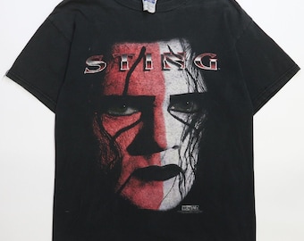 Vintage Sting NWO Wrestling T-Shirt Size Medium 90s WCW