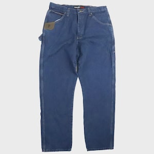 Vintage Wrangler Riggs Workwear Denim Jeans Pants Size 36 X 34 image 1