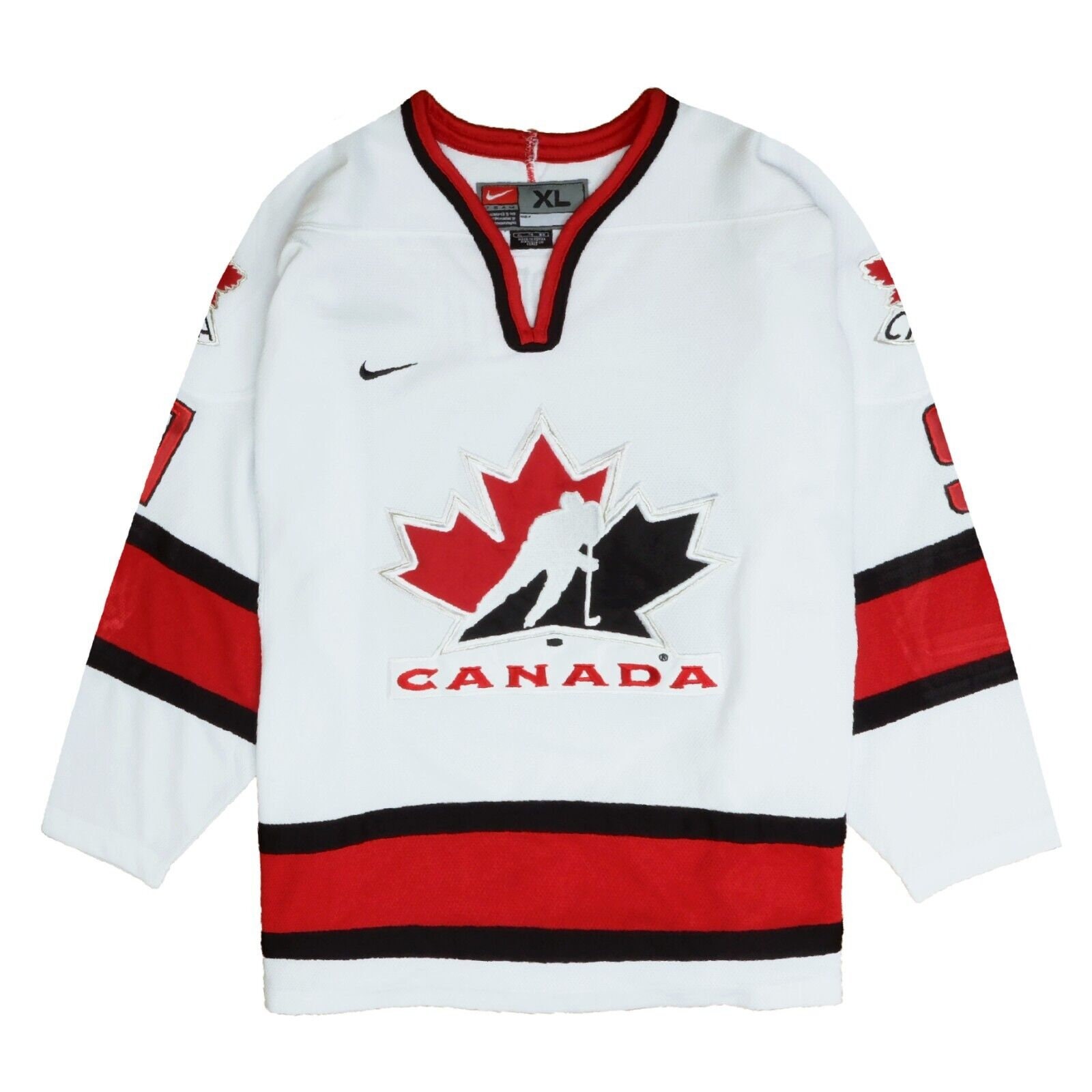 NWT-XL SIDNEY CROSBY RED TEAM CANADA LICENSED IIHF NIKE HOCKEY JERSEY