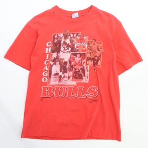 Vintage Chicago Bulls Michael Jordan Salem T-shirt maat Large, jaren 1990, jaren 90 NBA
