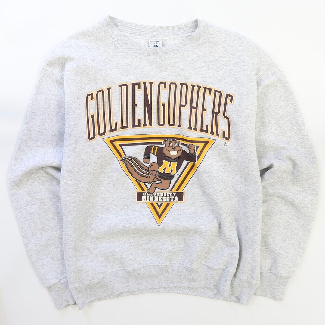 Vintage NCAA University of Minnesota « Golden Gophers » Sweat-shirt avec logo imprimé gris Coupe homme L - France Vintage NCAA University of Minnesota « Golden Gophers » Sweat-shirt avec logo imprimé gris Coupe homme L - France