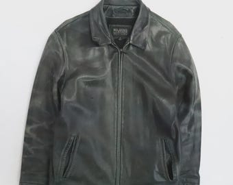 Vintage Wilsons Leather Coat Jacket Size Large
