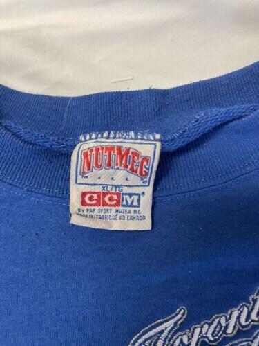 Vintage Toronto Maple Leafs Locker Nutmeg CCM Sweatshirt Crew 