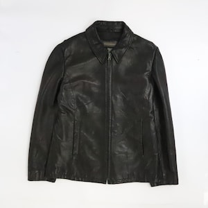 Vintage Banana Republic Leather Blouson Jacket Size M - Etsy