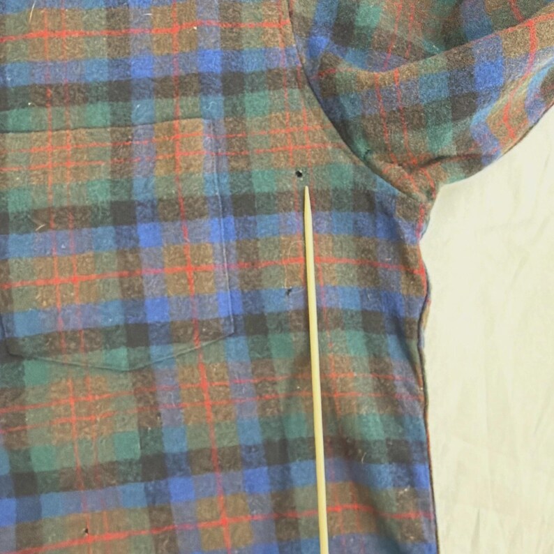 1970er Vintage Pendleton Cotton Bluse kariert Bild 8