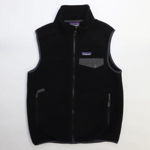 Patagonia Synchilla Fleece Vest Jacket Size XS Black
