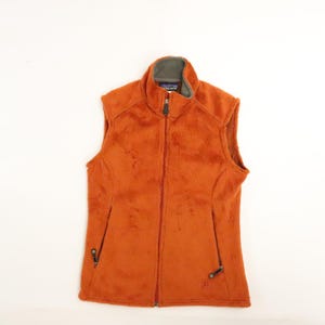 Patagonia Fleece Regulator Vest Jacket Size Medium Orange