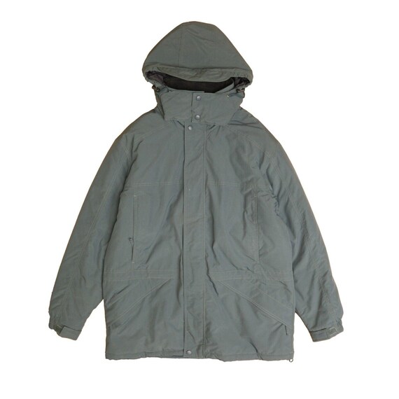 LL Bean Parka Coat Jacket Size Medium Green Thinsulate Insulated 