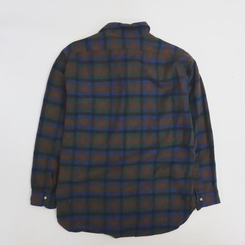1970er Vintage Pendleton Cotton Bluse kariert Bild 2