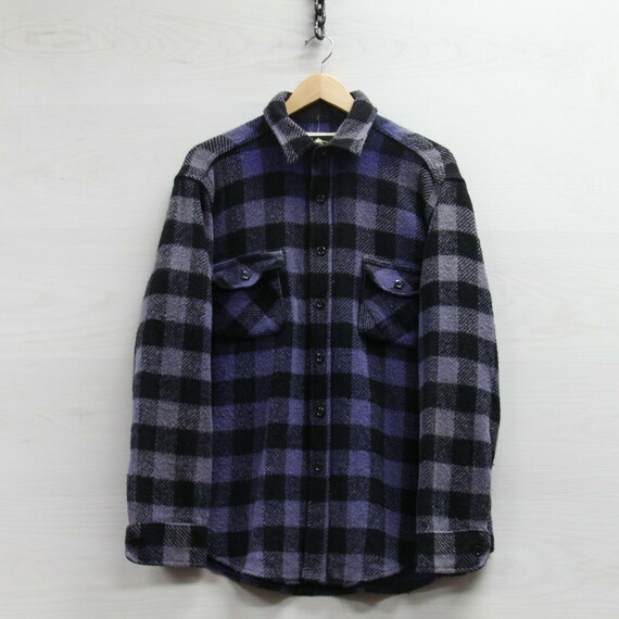 Melton Outer-wear Wool Button Shirt 