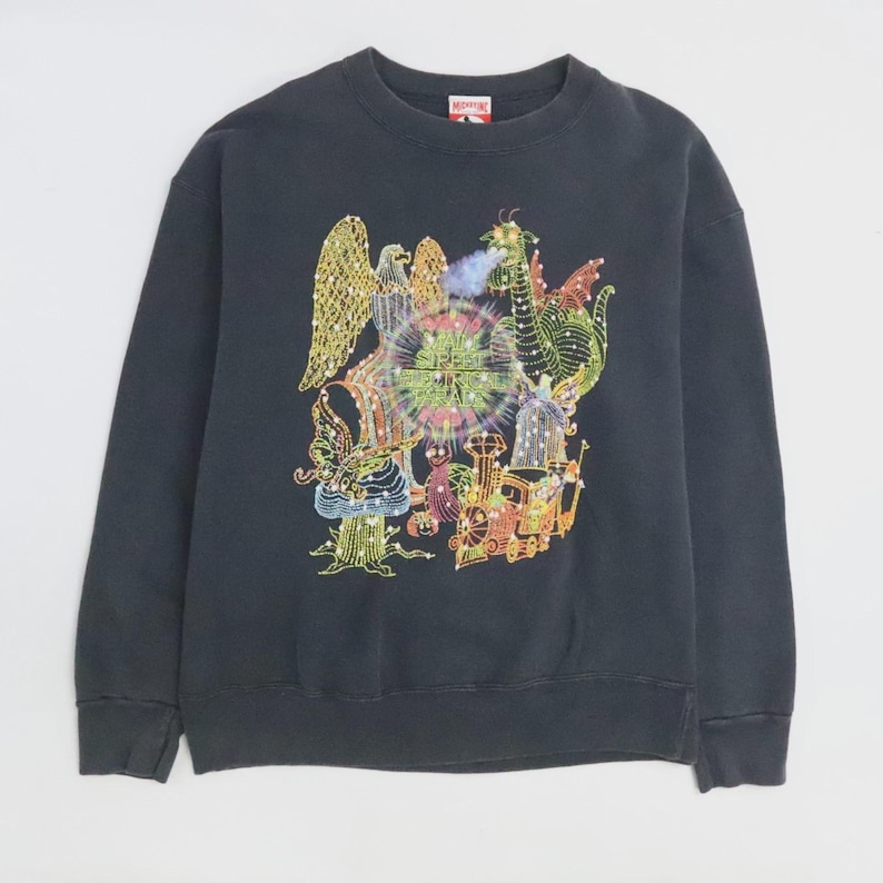 Vintage Mickey Mouse Main Street Electrical Parade Disney Sweatshirt Size XL 90s image 1