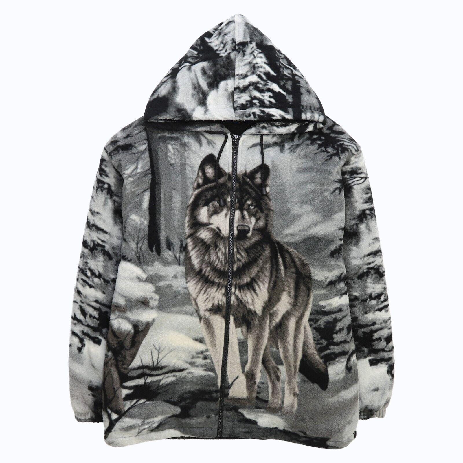 Wolf fleece jacket - Etsy 日本
