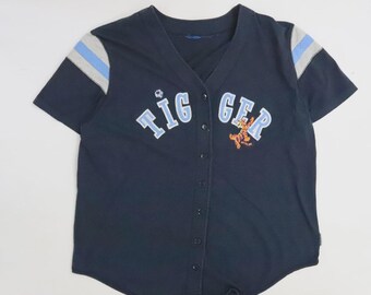 Vintage Winnie The Pooh Tigger Disney Baseball Jersey Size Medium