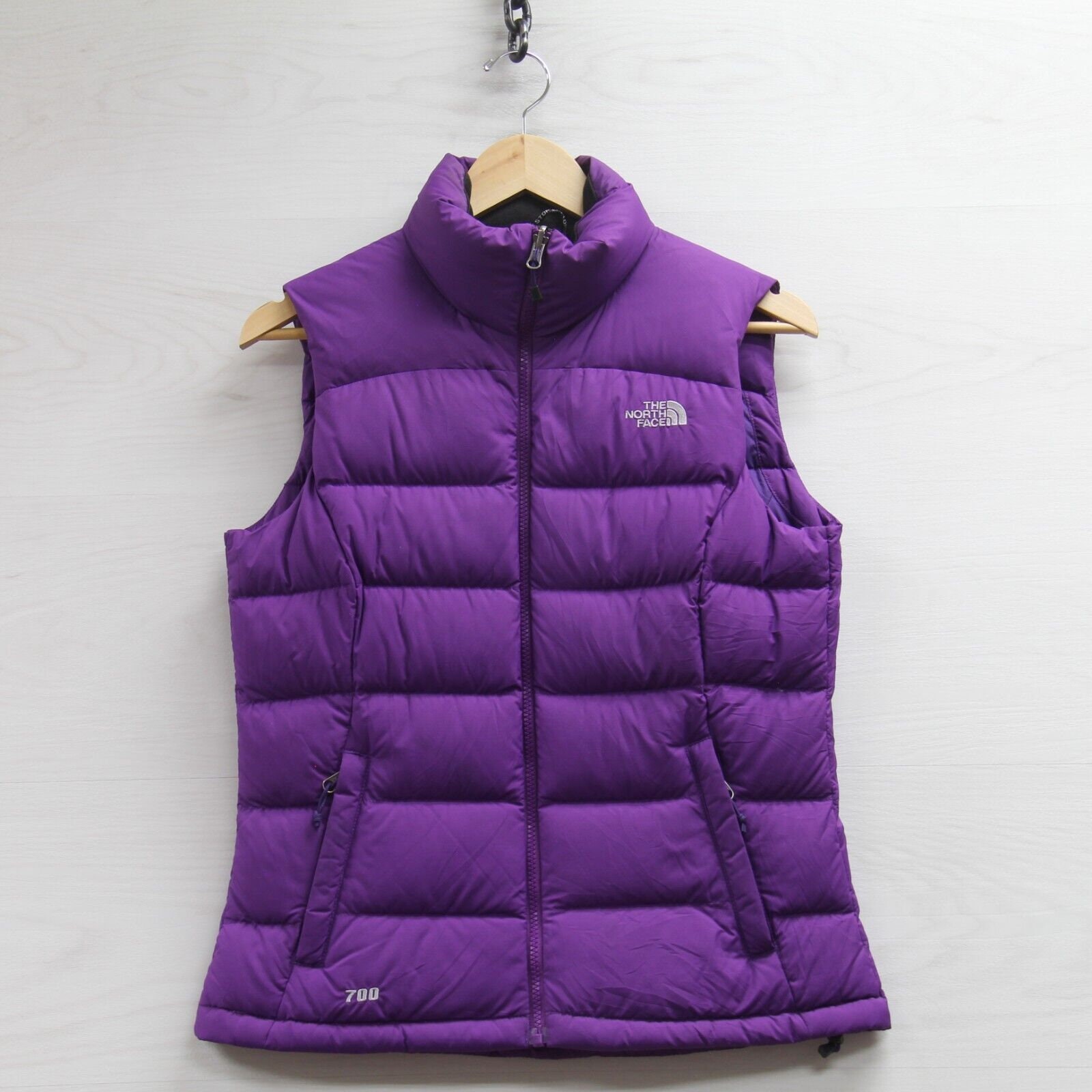 The North Face Puffer Vest Jacket Womens Size Small Purple 700 - Etsy