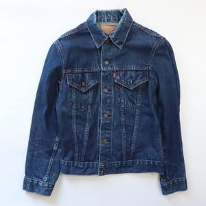 Vintage Levi&#39;s Big E Type 3 Denim Trucker Jacket Size Small Made USA