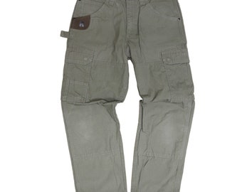 Vintage Wrangler Riggs Arbeitskleidung Cargohose aus Canvas Größe 32 X 30