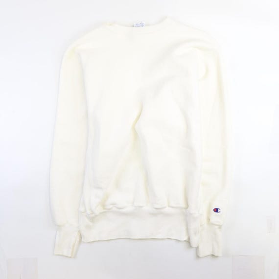 Cream 90's Champion Sweatshirts Vintage Blank Champion
