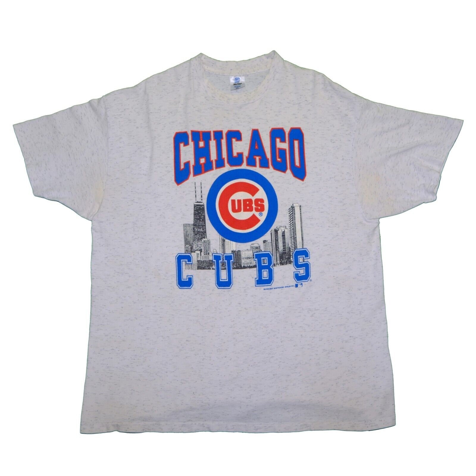 Chicago Cubs Alpha Industries 1914 Pinstripe T-Shirt XXX-Large