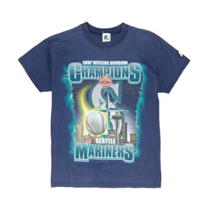 Vintage Seattle Mariners Division Champions Starter T-Shirt Youth XL 1997 MLB