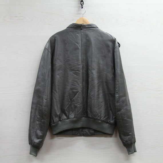 Vintage Europe Craft Members Only Leather Bomber Jacket Size Vintage Europe Craft Members Only Leather Bomber Jacket Size