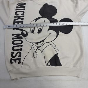 Vintage Mickey Mouse Disney Sweatshirt Size Large Double Sided 90s image 4