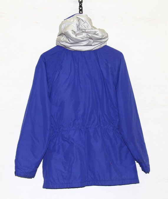 Vintage LL Bean Penobscot Parka Size Large Blue Made USA Insulated 