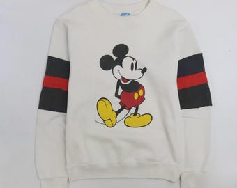 Vintage Mickey Mouse Disney Crewneck Sweatshirt Size Large 80s 90s