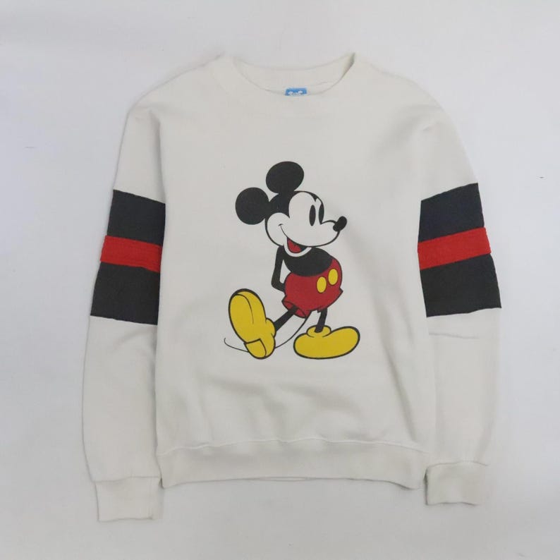 Vintage Mickey Mouse Disney Crewneck Sweatshirt Size Large 80s 90s image 1
