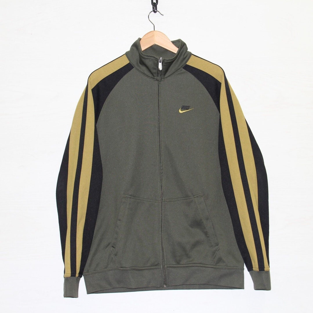 Vintage Nike Track Jacket Size XL Tonal Green Embroidered Spell Out Etsy Ireland