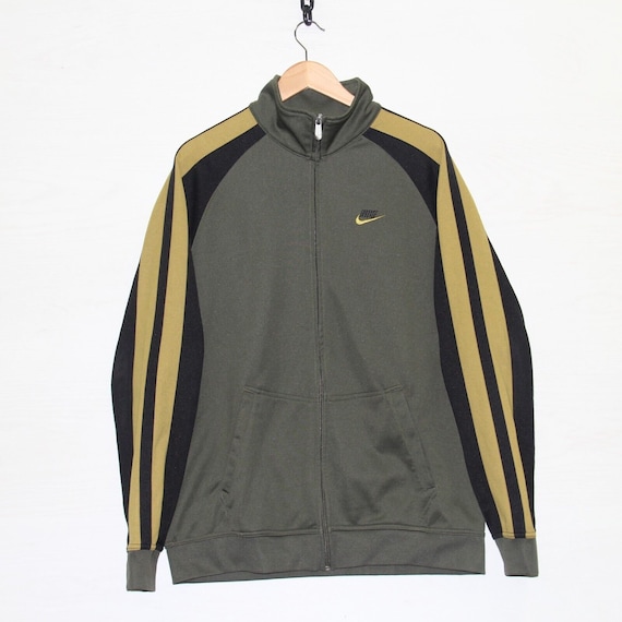 Vintage Nike Track Jacket Size XL Tonal Green Embroidered Spell Out Etsy Ireland