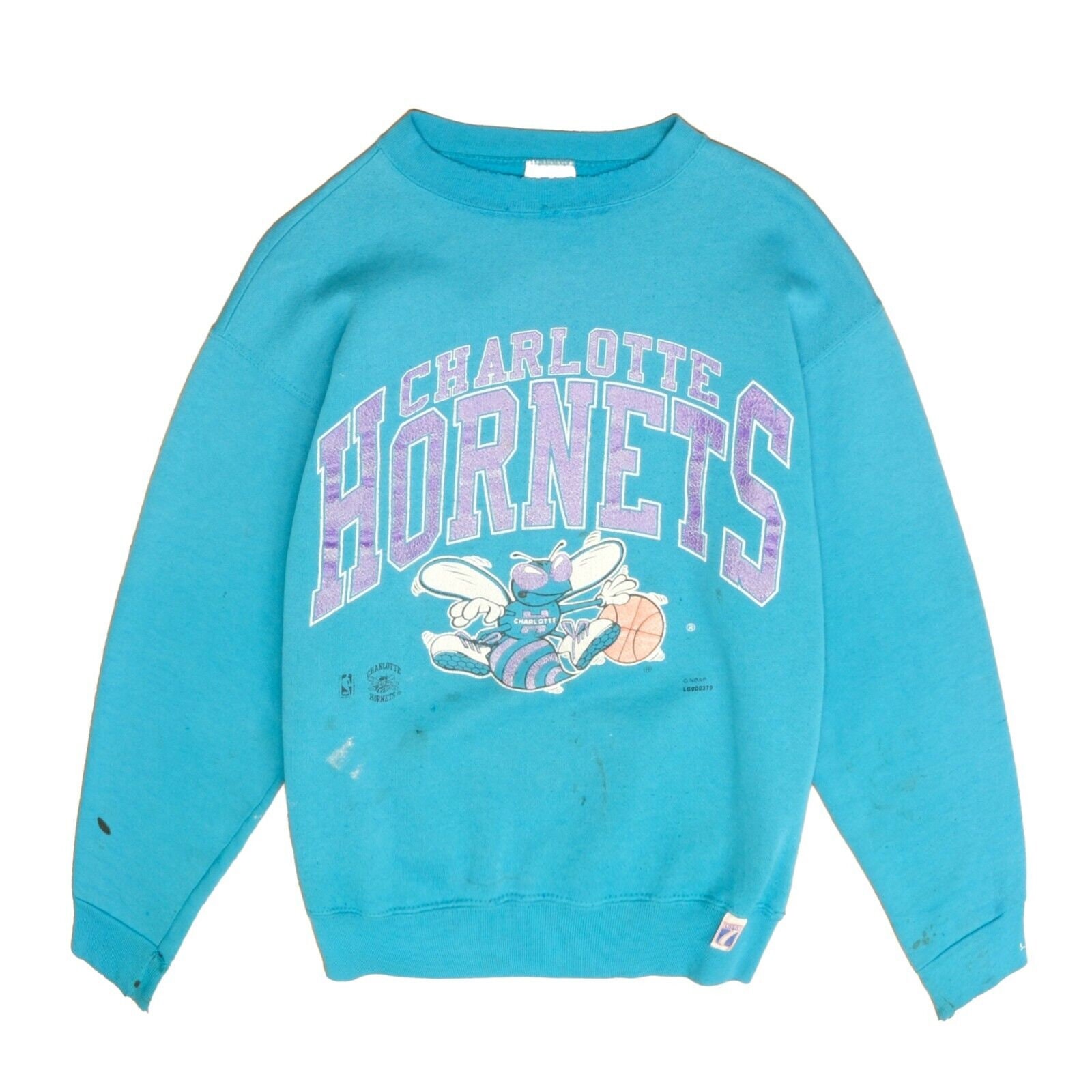 90's STARTER x CHARLOTTE HORNETS Size No Tag(Approx.L) Vintage NBA Hoodie  Sweat-Shirt / F1710S