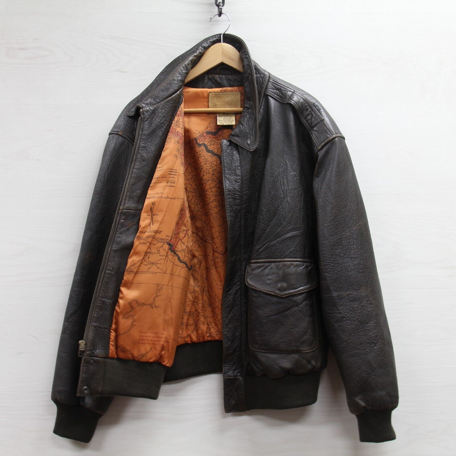 Vintage Arizona Jean Co. Leather Bomber 