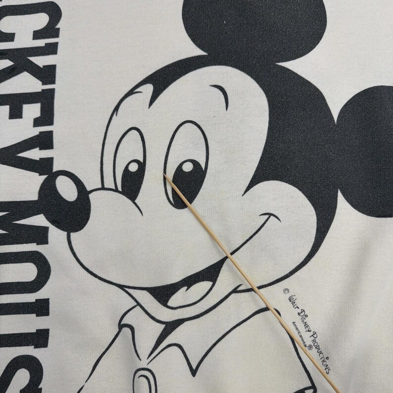 Vintage Mickey Mouse Disney Sweatshirt Size Large Double Sided 90s image 8
