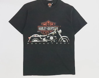 Vintage Harley Davidson Perfect Body T-Shirt Size Medium Black