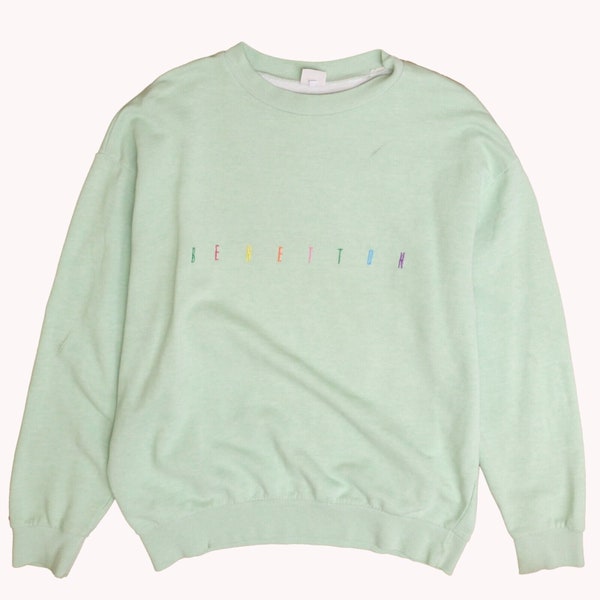 Vintage United Colors Of Benetton Crewneck Sweatshirt Größe Medium