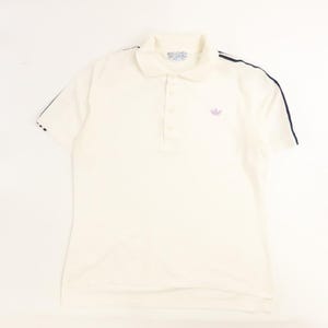 Vintage Adidas Trefoil Shirt Size Large White 80s 90s